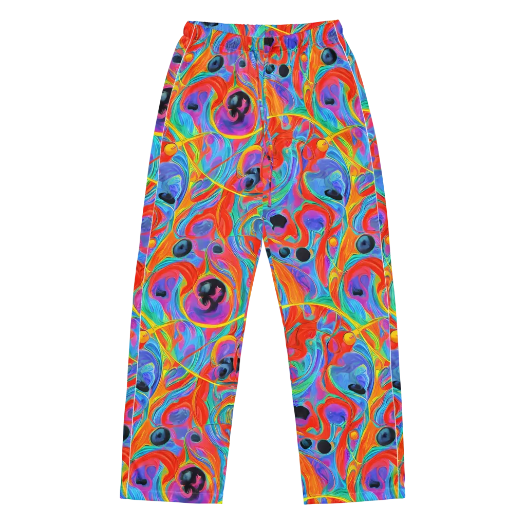 Electric Marbledream on Women's Pajama Pants — Front