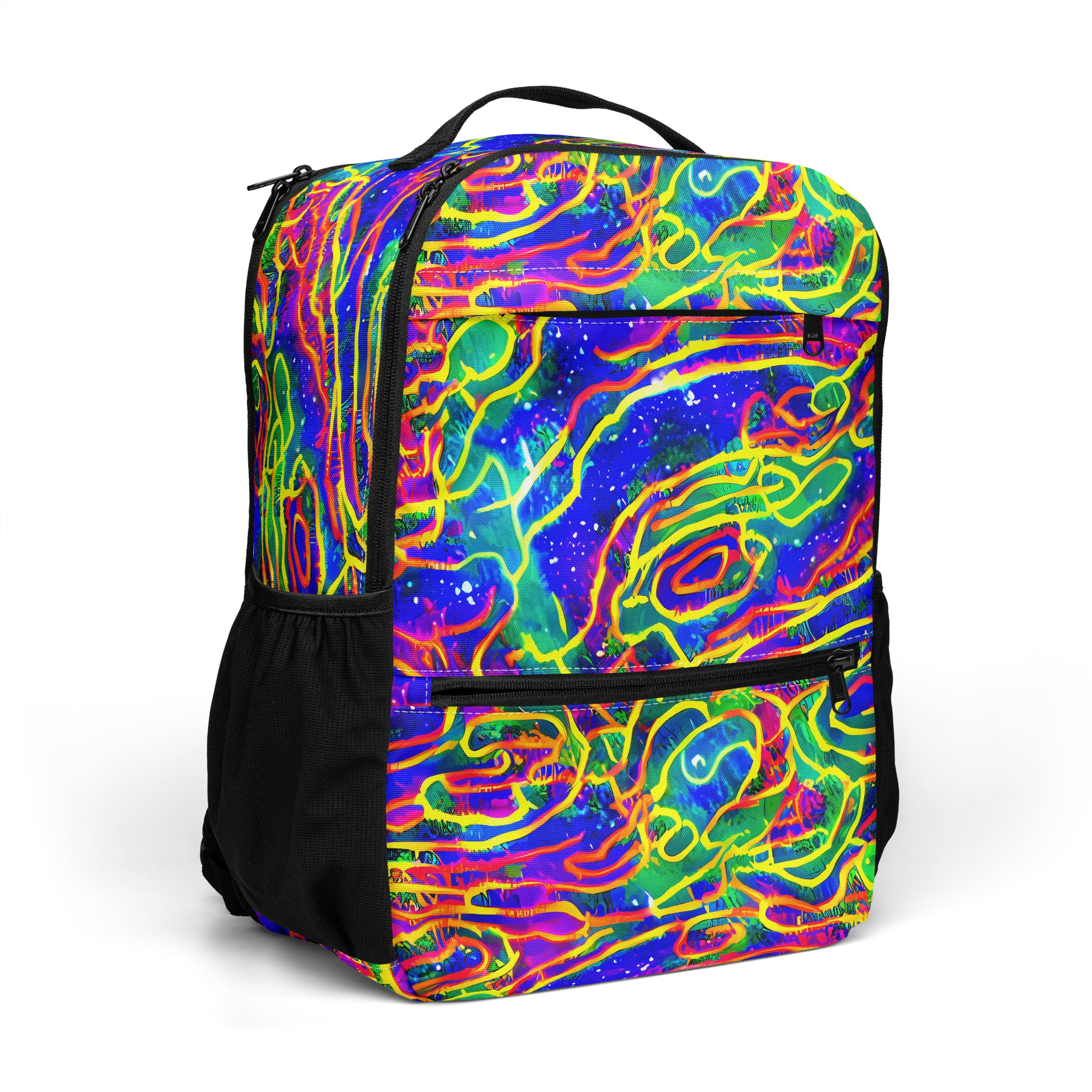 Neon Bioluminescence on Utility Backpack — Right Front