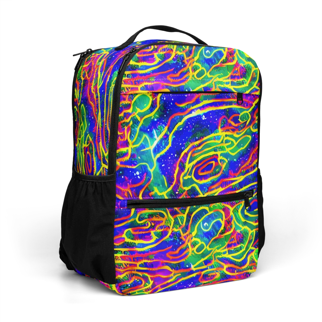 Neon Bioluminescence on Utility Backpack — Right Front