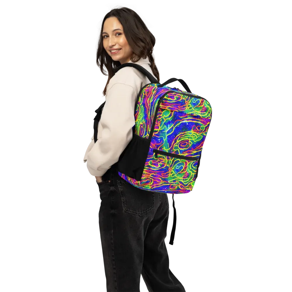 Neon Bioluminescence on Utility Backpack — Back