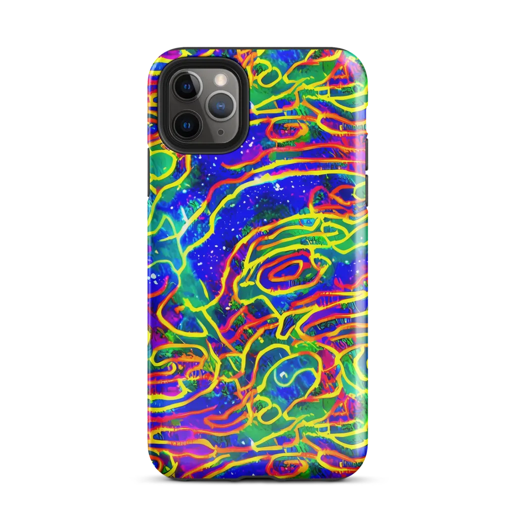 Neon Bioluminescence on Tough Case for iPhone® — Front