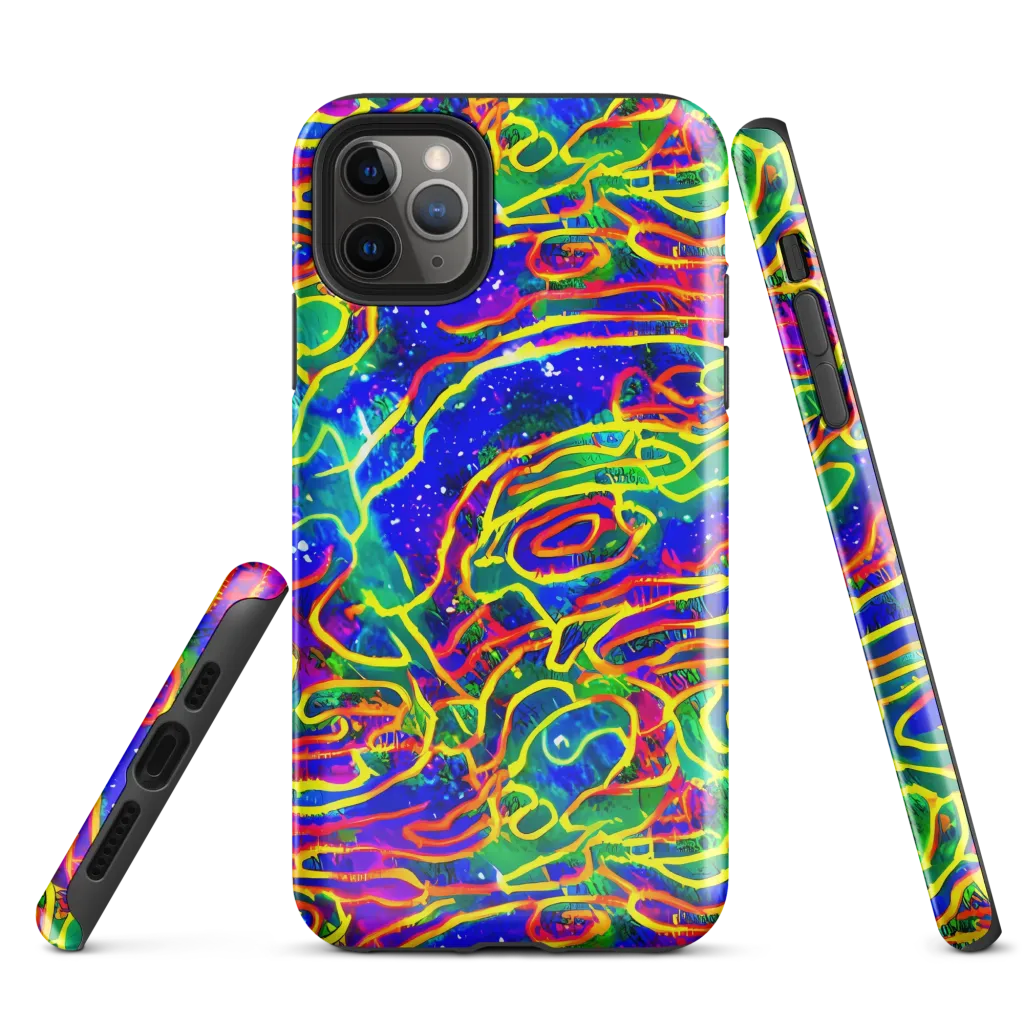 Neon Bioluminescence on Tough Case for iPhone® — Front