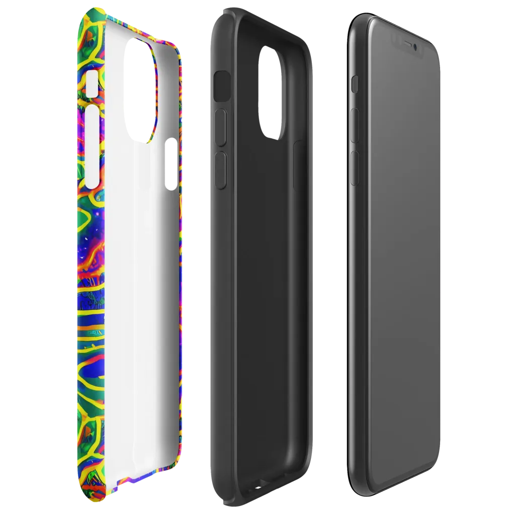 Neon Bioluminescence on Tough Case for iPhone® — Right