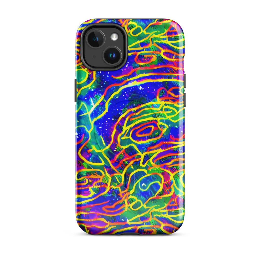 Neon Bioluminescence on MagSafe Tough Case for iPhone® — Front