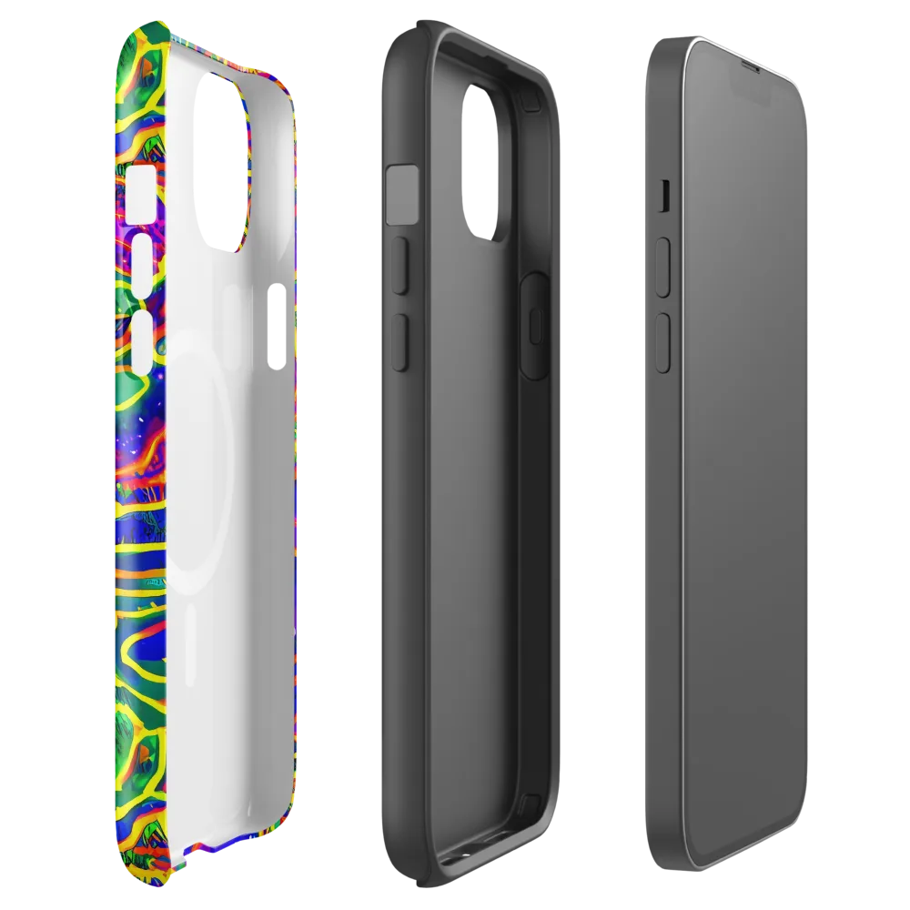 Neon Bioluminescence on MagSafe Tough Case for iPhone® — Front