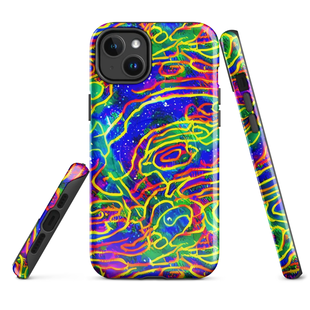 Neon Bioluminescence on MagSafe Tough Case for iPhone® — Front