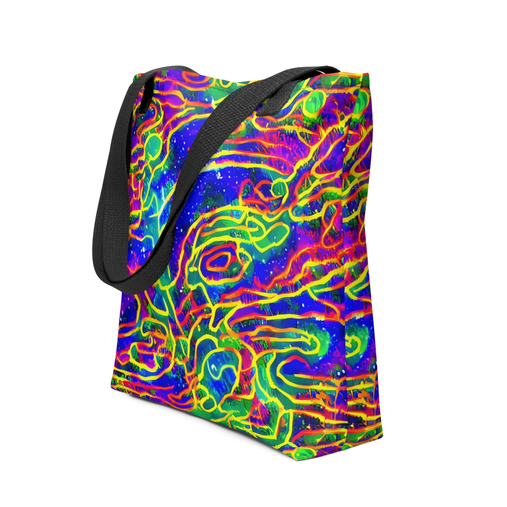 Neon Bioluminescence on Tote Bag — Front