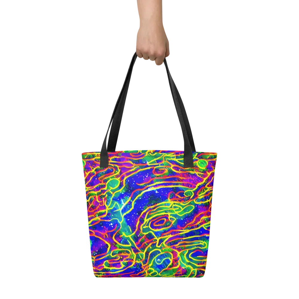 Neon Bioluminescence on Tote Bag — Front