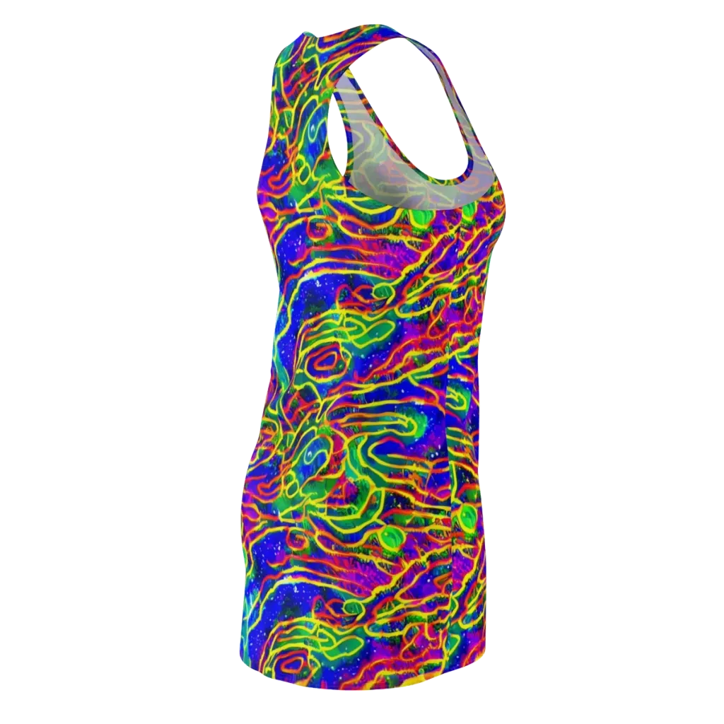 Neon Bioluminescence on Racerback Dress — Back Side