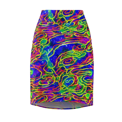 Neon Bioluminescence on a Pencil Skirt