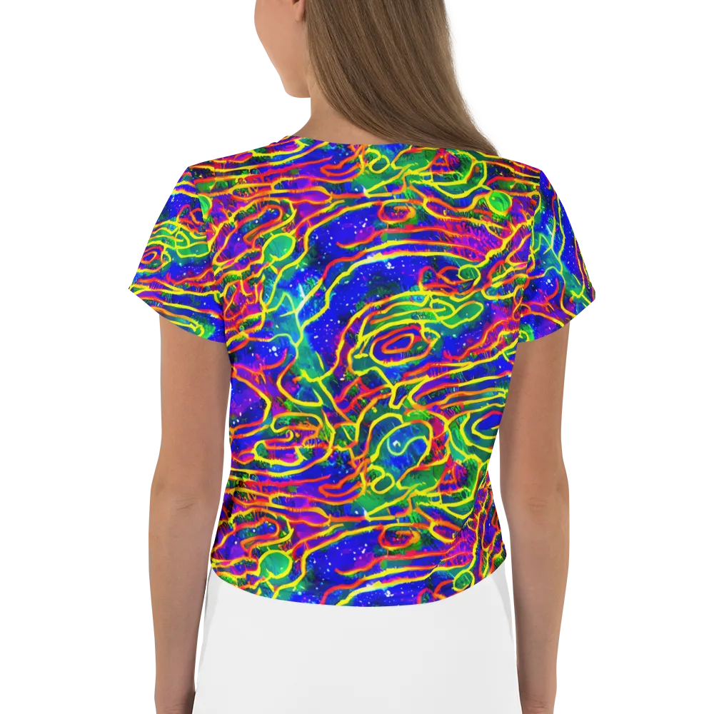 Neon Bioluminescence on Crop Tee — Back