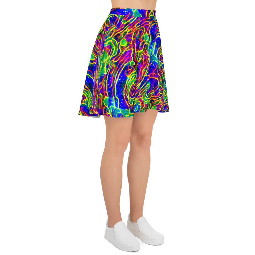 Neon Bioluminescence on Skater Skirt — Right
