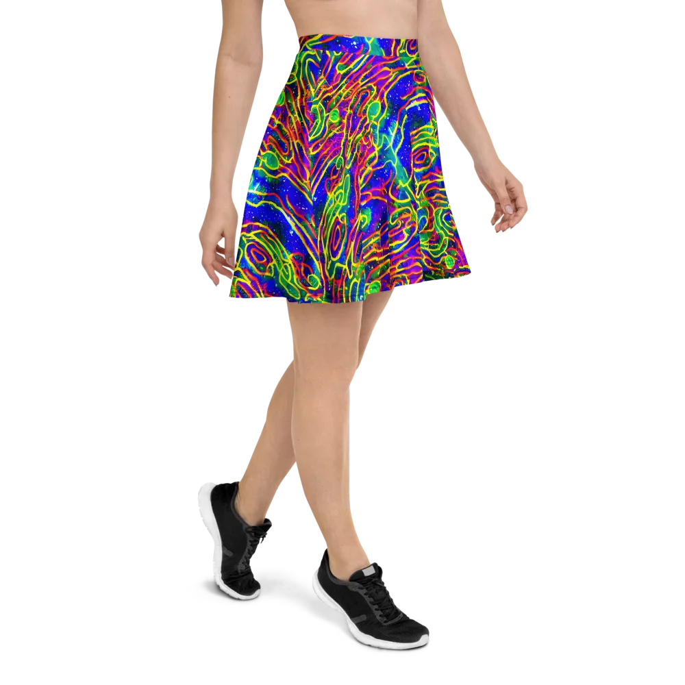 Neon Bioluminescence on Skater Skirt — Right
