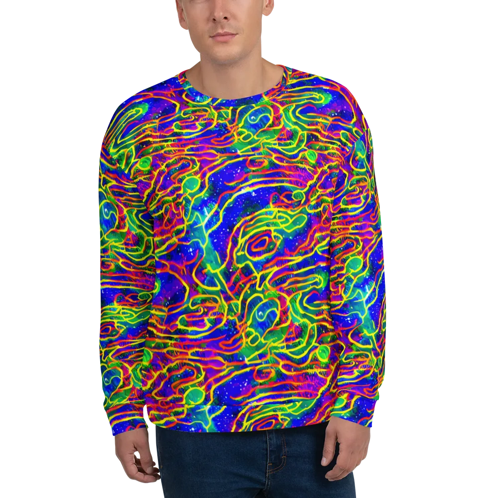 Neon Bioluminescence on Sweatshirt — Front