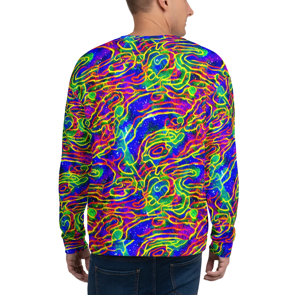 Neon Bioluminescence on Sweatshirt — Back