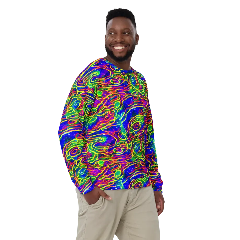 Neon Bioluminescence on Sweatshirt — Front