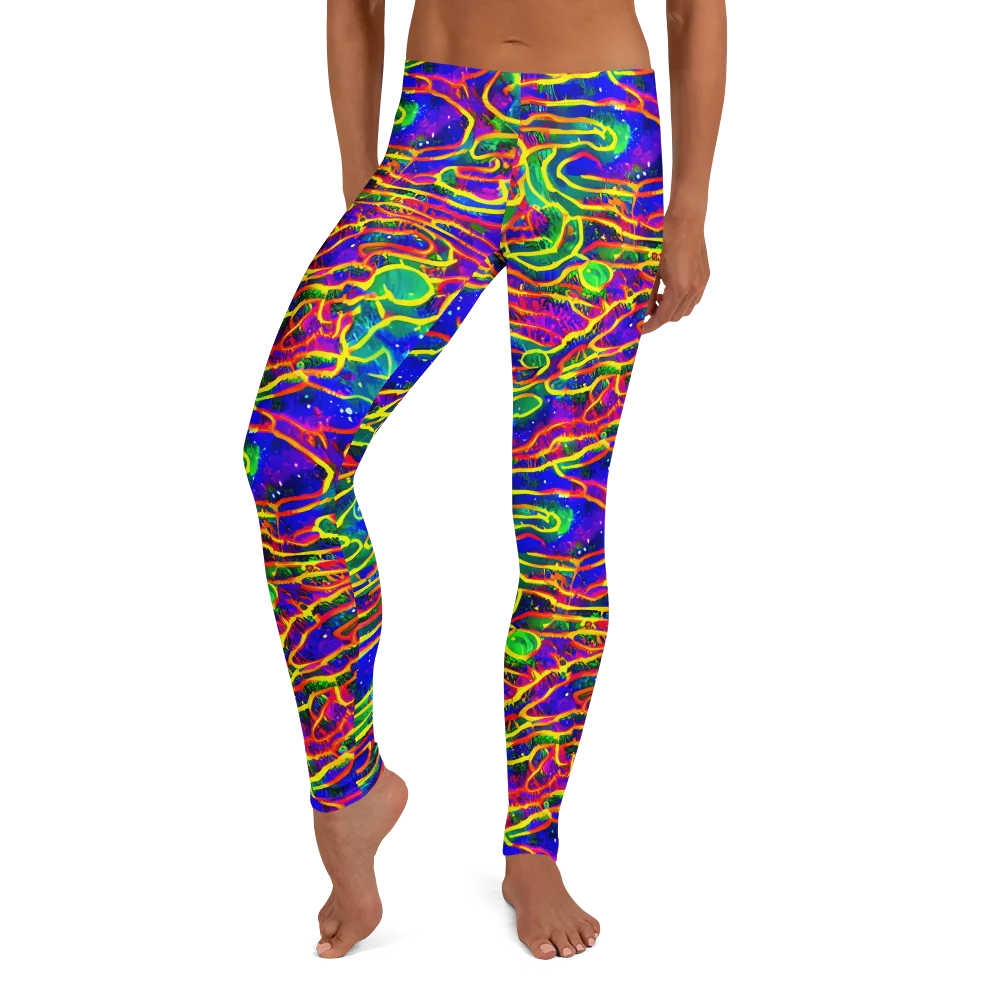 Neon Bioluminescence on Leggings — Front