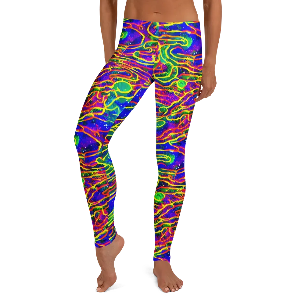 Neon Bioluminescence on Leggings — Front