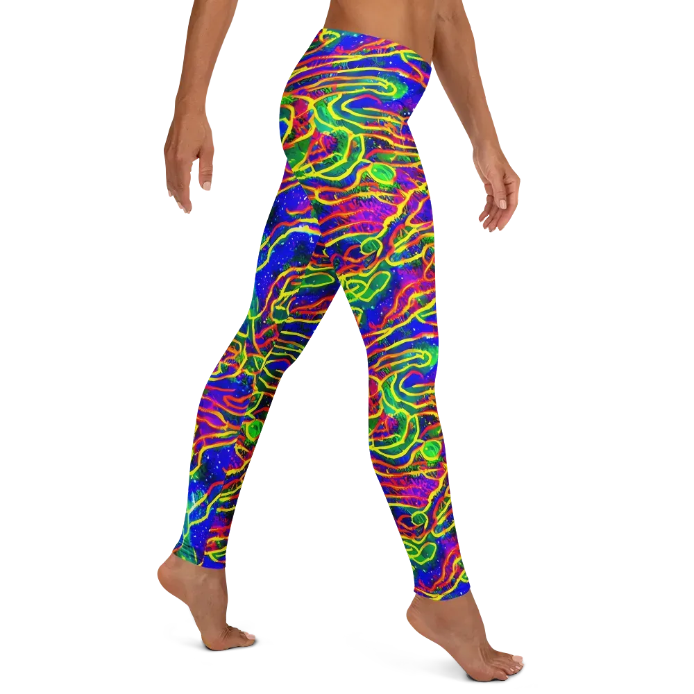 Neon Bioluminescence on Leggings — Right