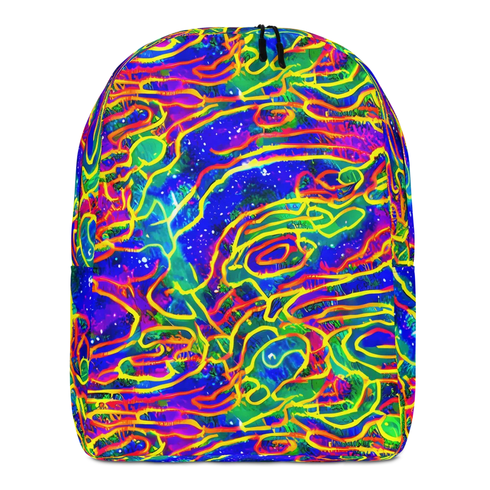 Neon Bioluminescence on Minimalist Backpack — Front