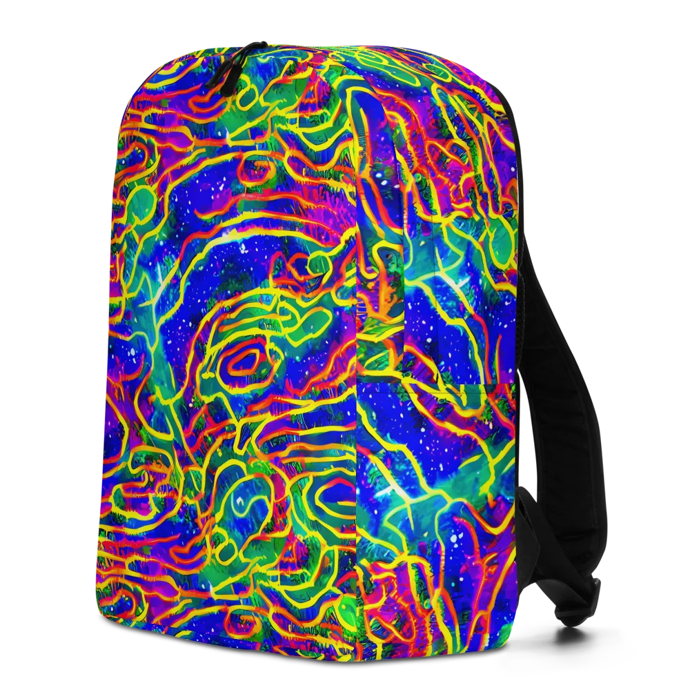 Neon Bioluminescence on Minimalist Backpack — Left