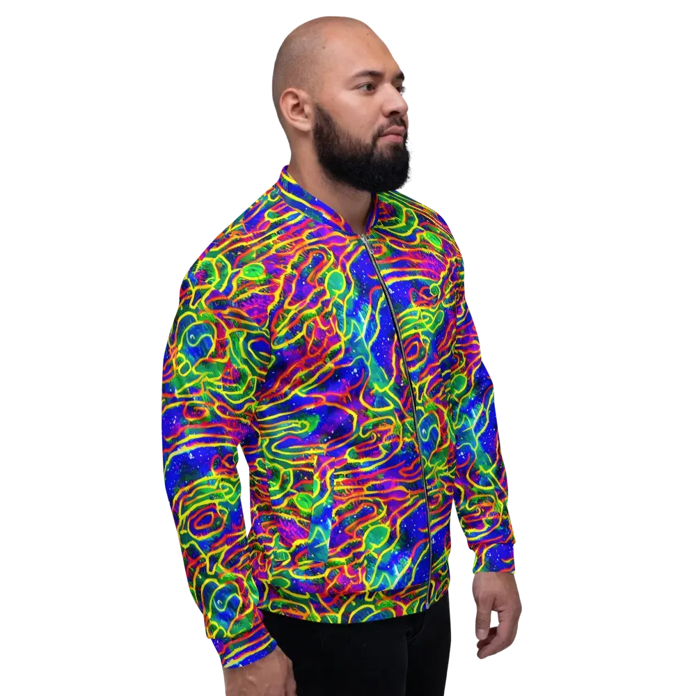 Neon Bioluminescence on Bomber Jacket — Right