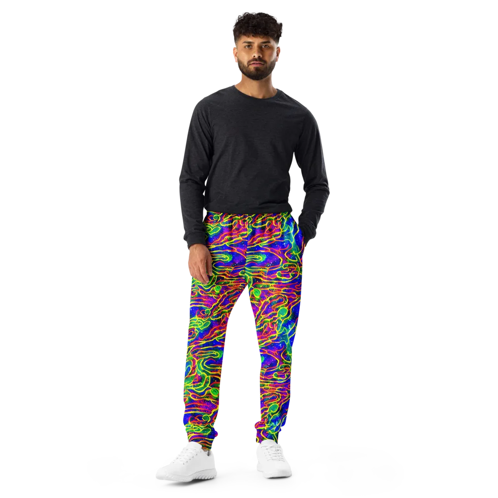 Neon Bioluminescence on Men's Joggers — Front