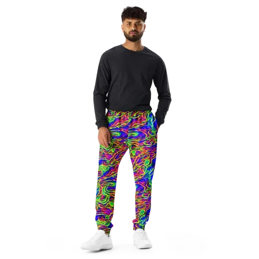 Neon Bioluminescence on a Men's Joggers