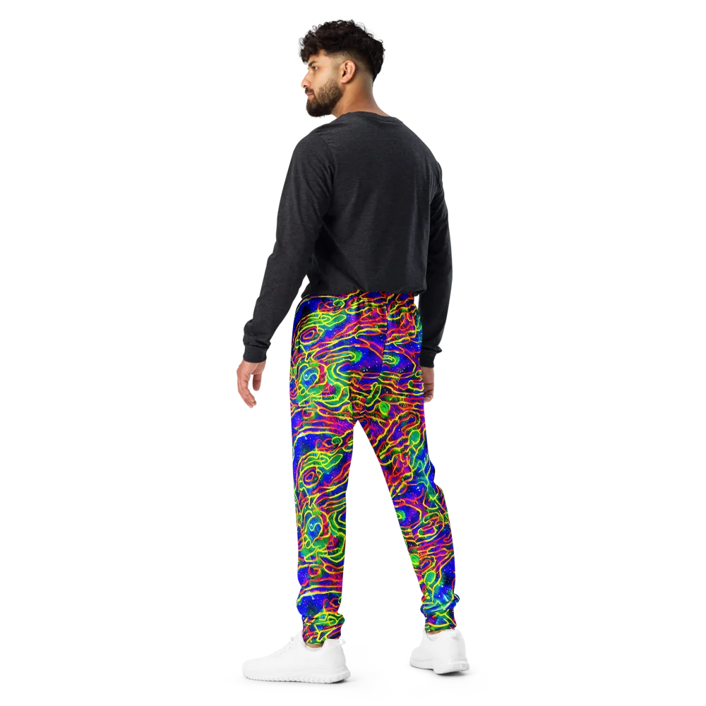 Neon Bioluminescence on Men's Joggers — Back