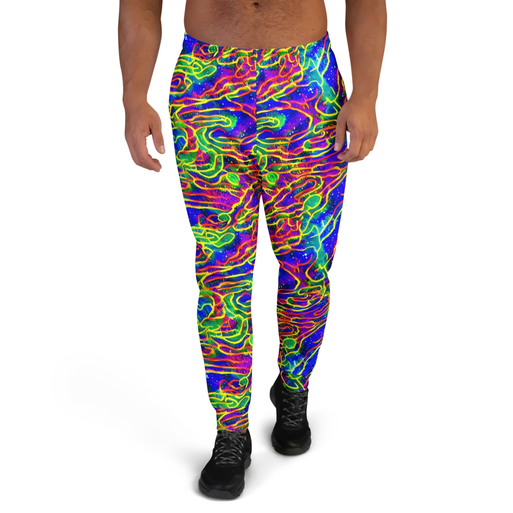 Neon Bioluminescence on Men's Joggers — Front