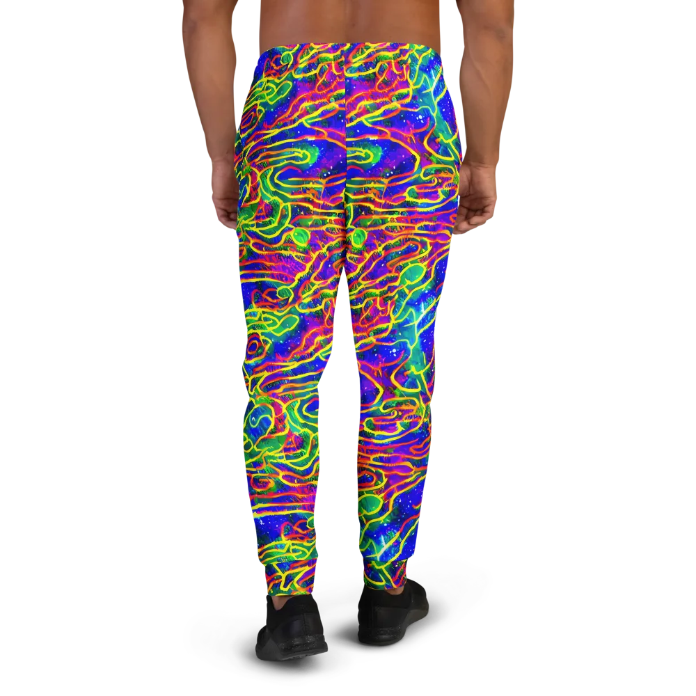 Neon Bioluminescence on Men's Joggers — Back