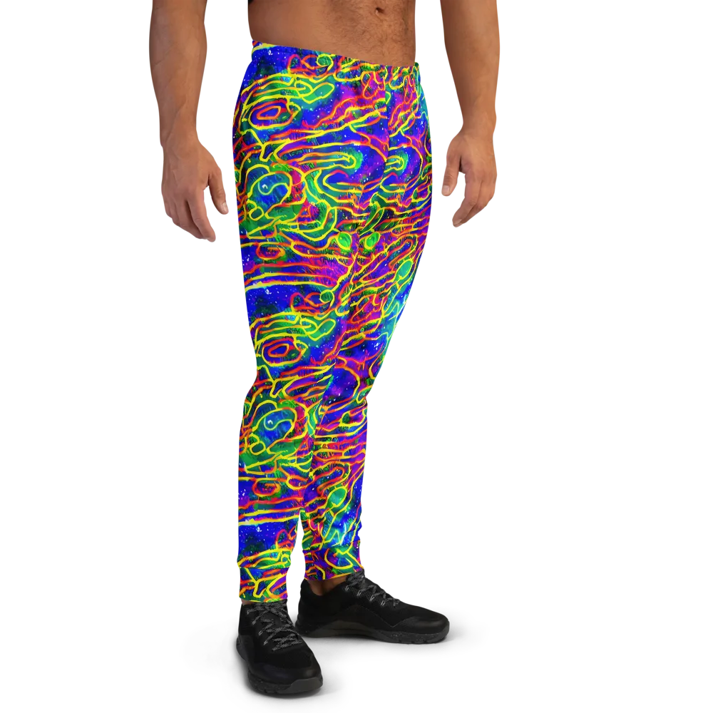 Neon Bioluminescence on Men's Joggers — Right