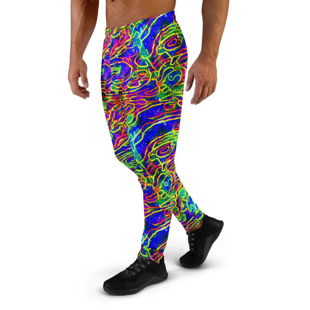Neon Bioluminescence on Men's Joggers — Left