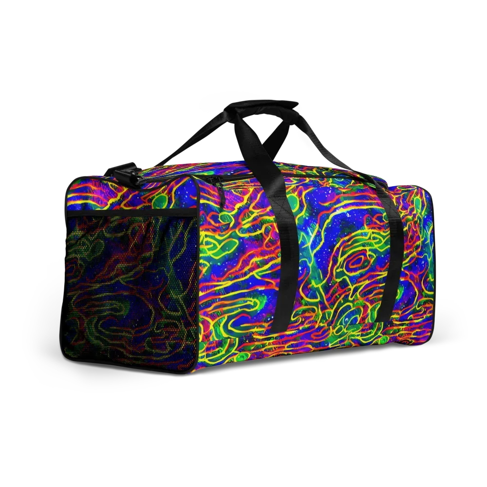 Neon Bioluminescence on Duffle Bag — Right Front