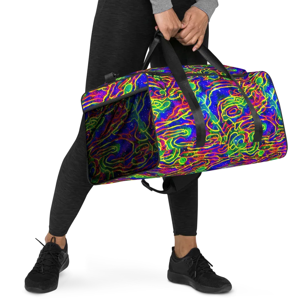 Neon Bioluminescence on Duffle Bag — Right Front