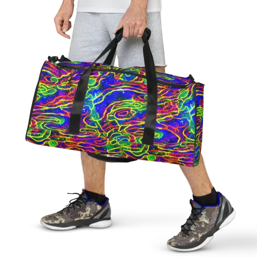 Neon Bioluminescence on a Duffle Bag