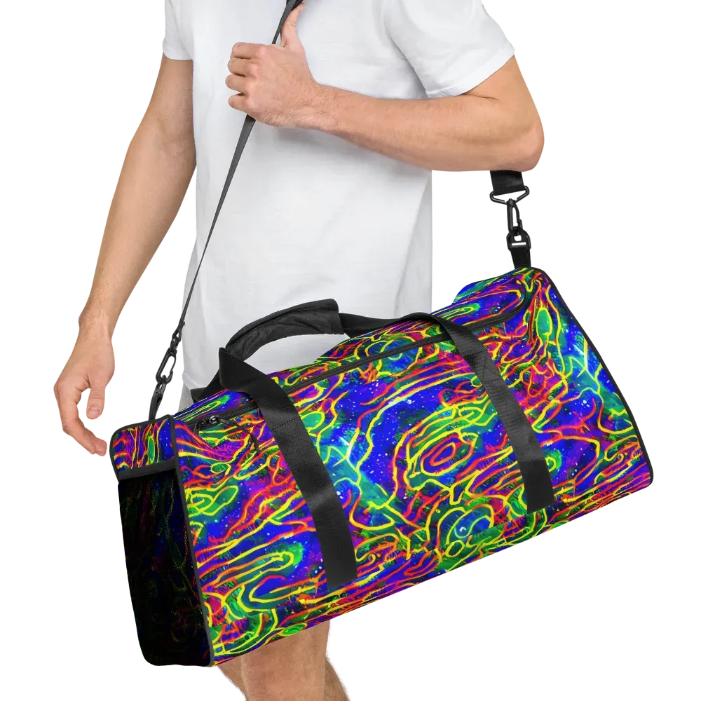 Neon Bioluminescence on Duffle Bag — Right Front