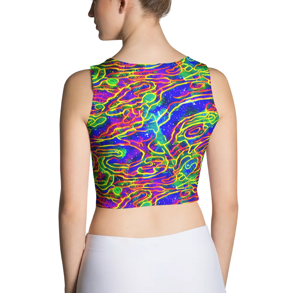 Neon Bioluminescence on Crop Top — Back