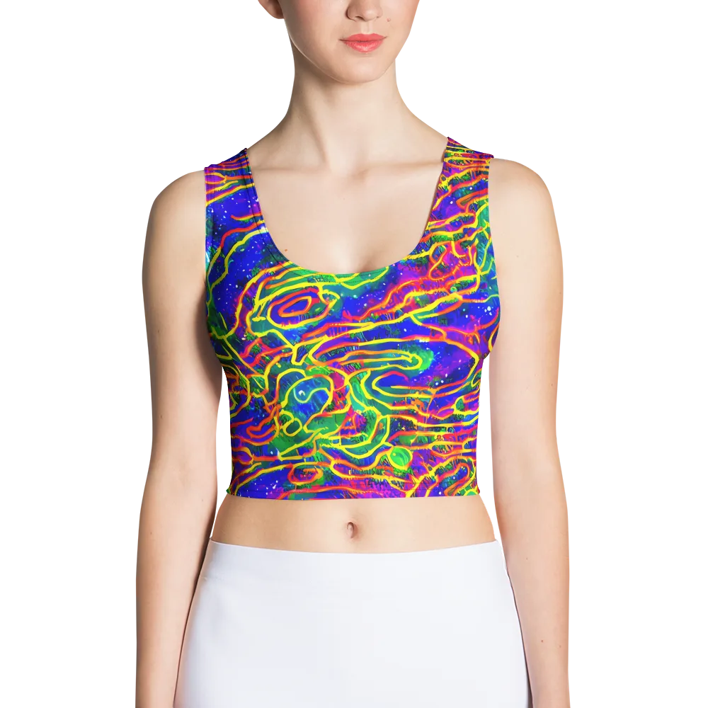 Neon Bioluminescence on Crop Top — Front