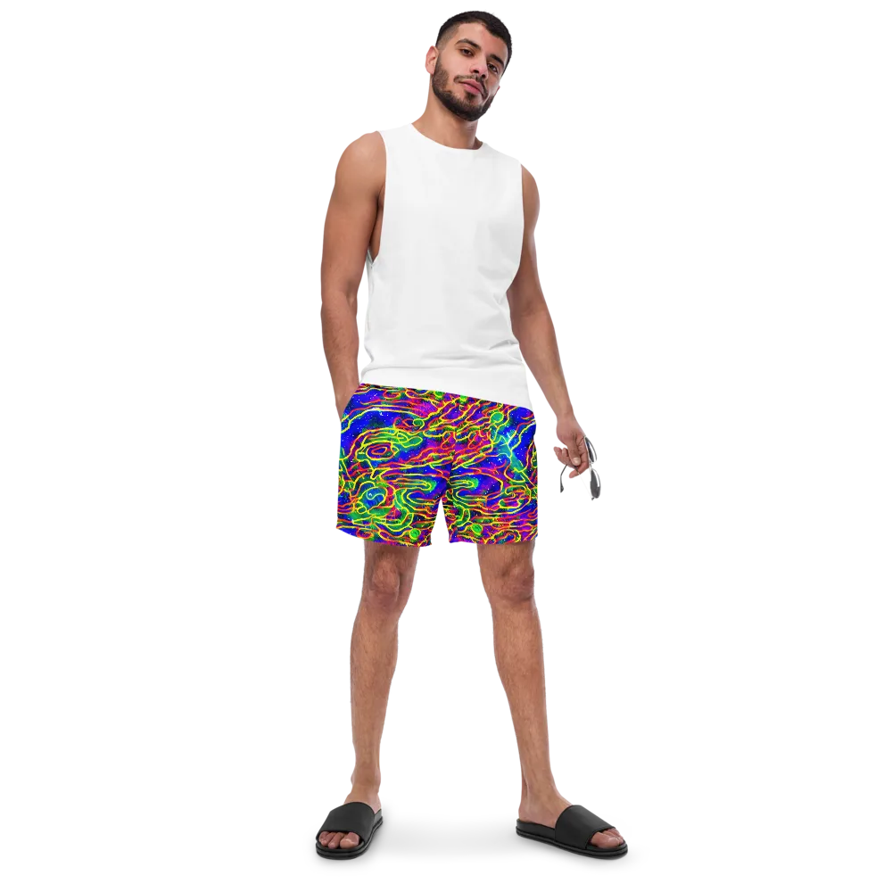 Neon Bioluminescence on Swim Trunks — Front
