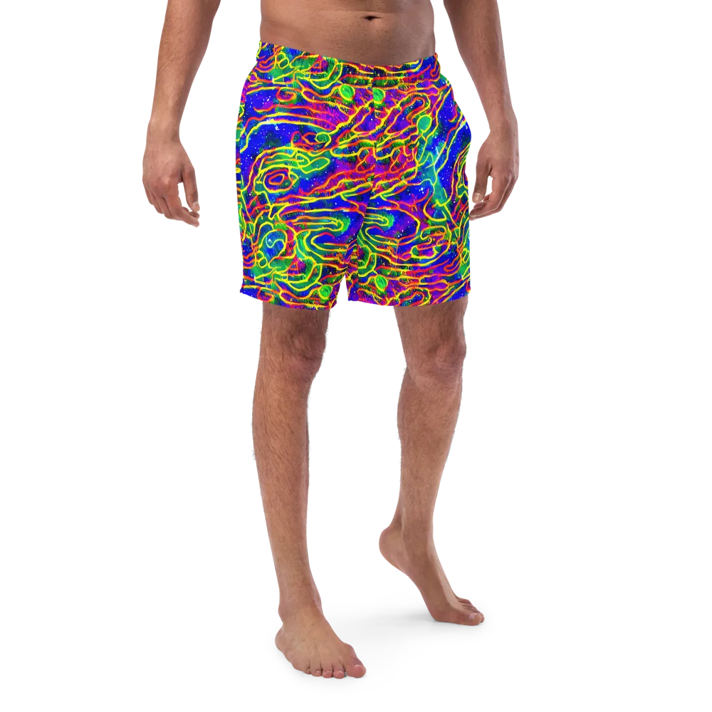 Neon Bioluminescence on Swim Trunks — Front