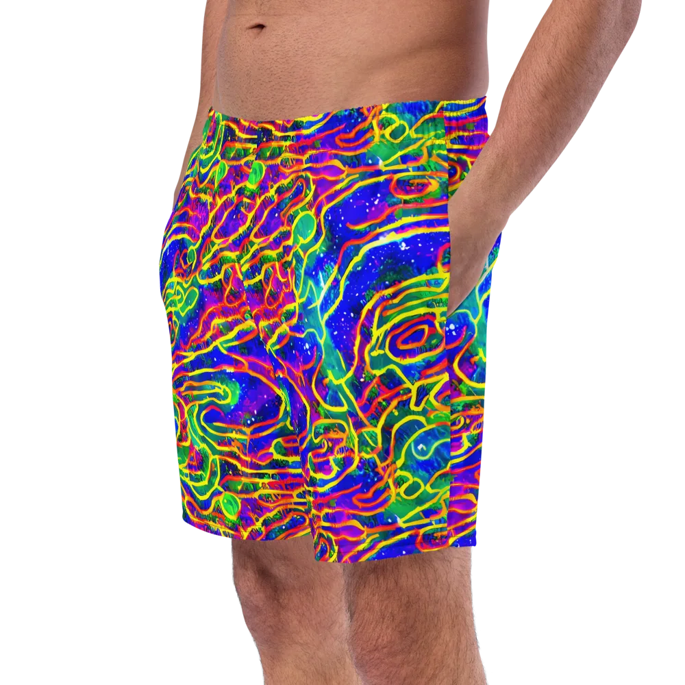 Neon Bioluminescence on Swim Trunks — Left Front