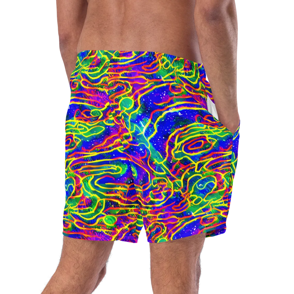 Neon Bioluminescence on Swim Trunks — Right Back