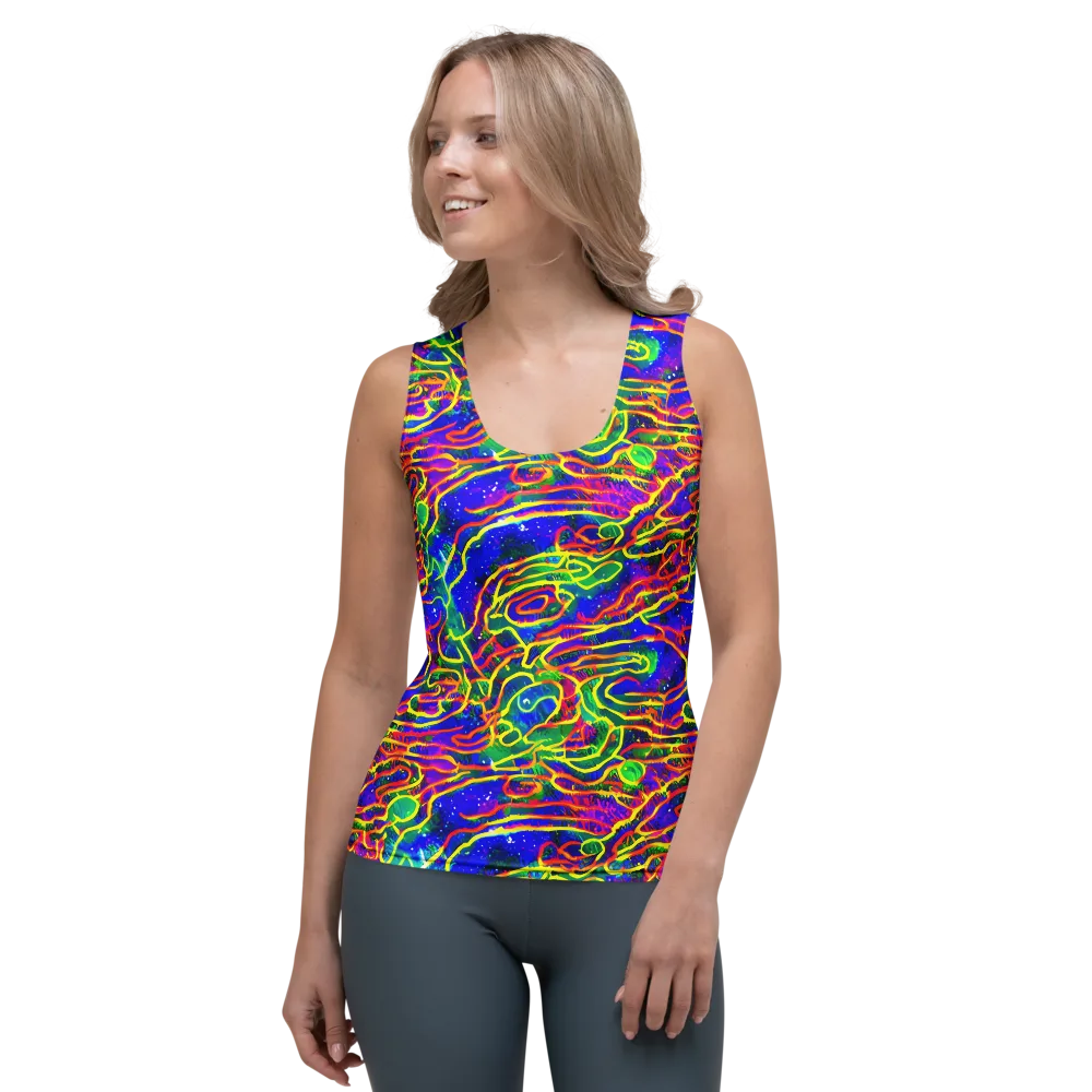 Neon Bioluminescence on Women's Tank Top — Front