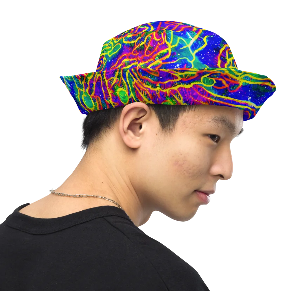 Neon Bioluminescence on Reversible Bucket Hat — Right Outside