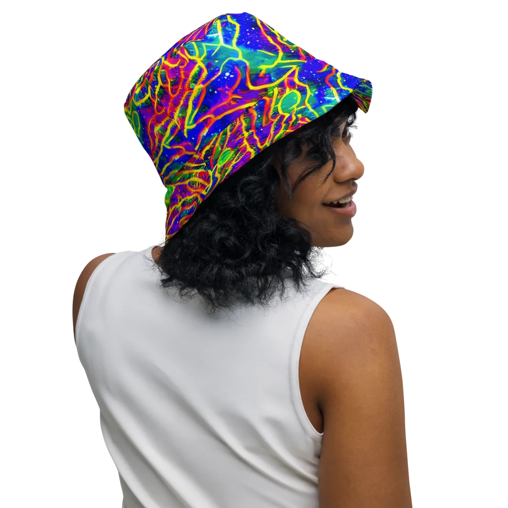 Neon Bioluminescence on Reversible Bucket Hat — Right Outside