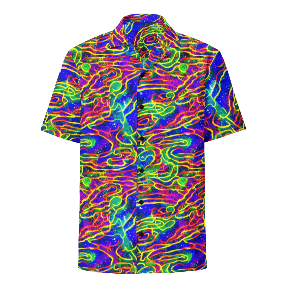 Neon Bioluminescence on Button Shirt — Front