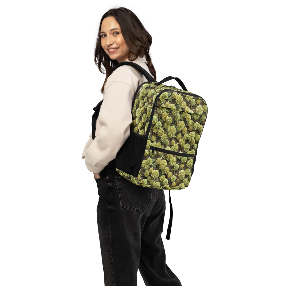 Verdant Starburst on Utility Backpack — Back