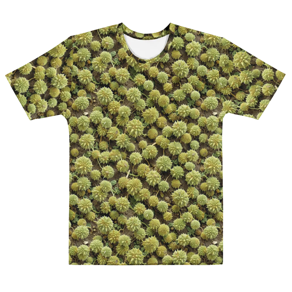 Verdant Starburst on Men's Cotton Crew Neck T-Shirt — Front
