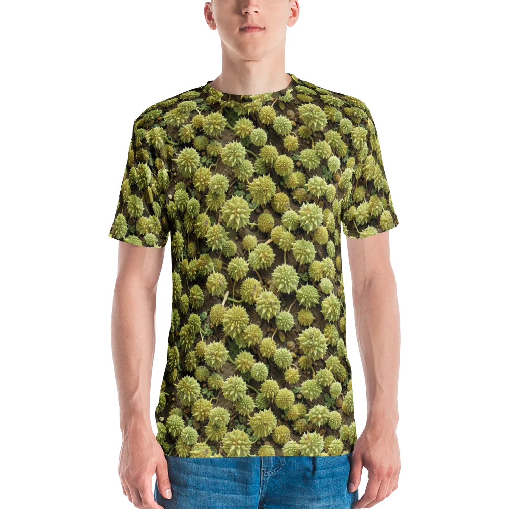 Verdant Starburst on Men's Crew Neck T-Shirt — Front